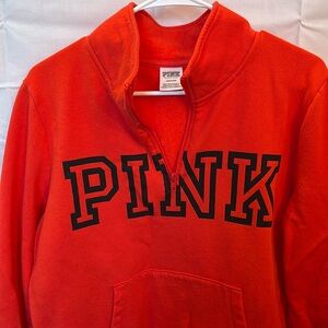 Women’s PINK Sweatshirt Size Large Gently Used Fun Red/Orange Color